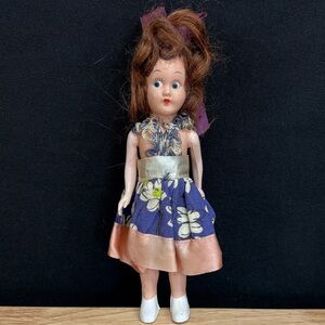 Vintage Doll 7” 1960s, 1970s Era, Plastic